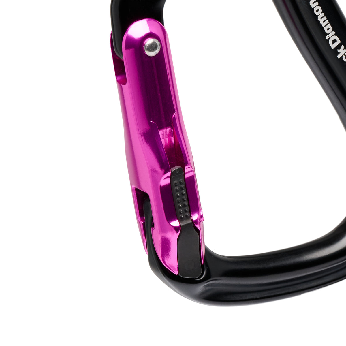 Black Diamond Rocklock Magnetron Carabiner- Black/ Pink