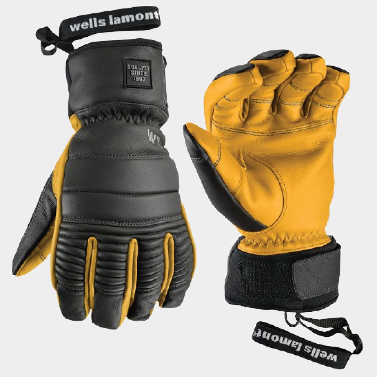 Wells Lamont Ajax Glove-Black/Saddletan- XL