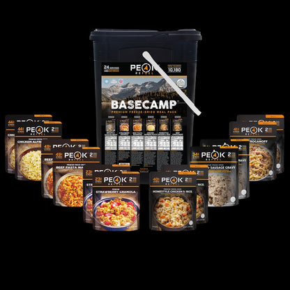 Peak Refuel Basecamp 3.0 24 Servings Bucket of Dried Food