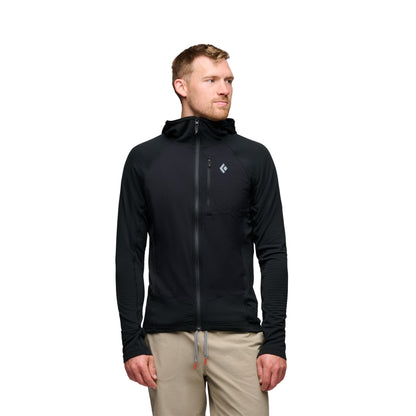 Black Diamond Men's Coefficient LT Hybrid Hoody- Black - Large