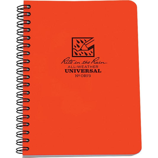 Rite in the Rain No. 373 4 5/8" x 7" Orange Notebook/Journal