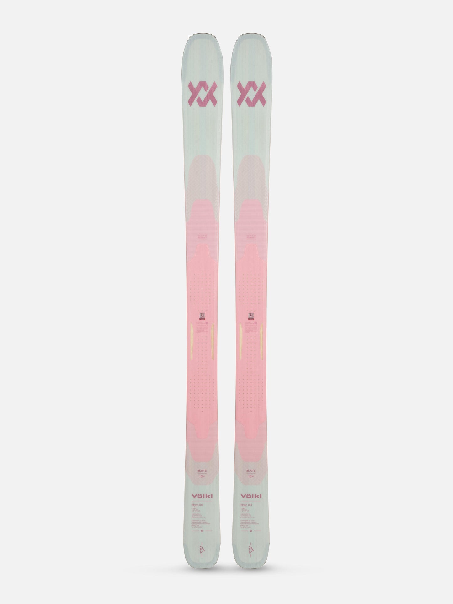 Volkl Blaze 104 Crossover Alpine / Touring Skis Blue/Pink 2025