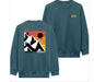 The Hoarding Marmot's Sunset Bi-Blend Crewneck in Deep Sea