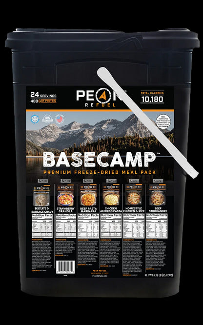 Peak Refuel Basecamp 3.0 24 Servings Bucket of Dried Food