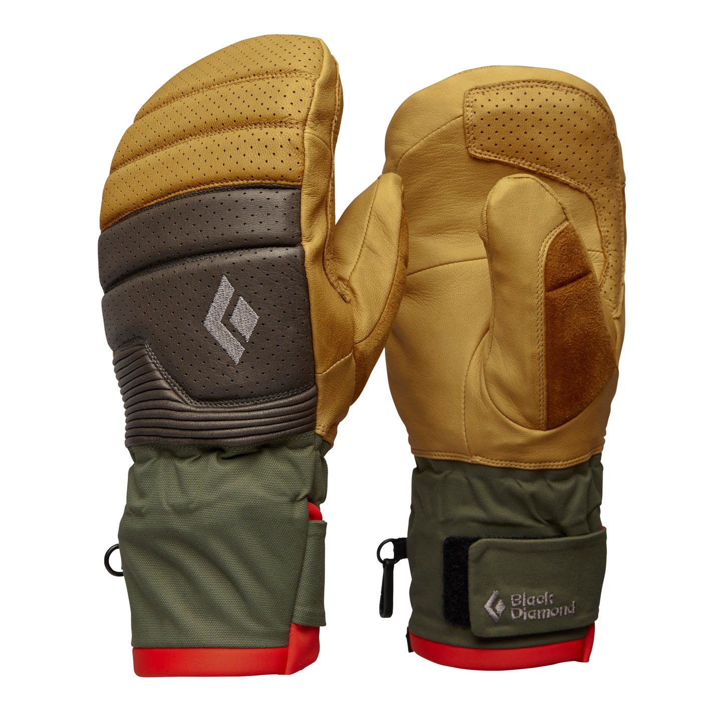 Black Diamond PROGRESSION MITTS Color: 9655-Beeswax-Walnut, Size: XLG