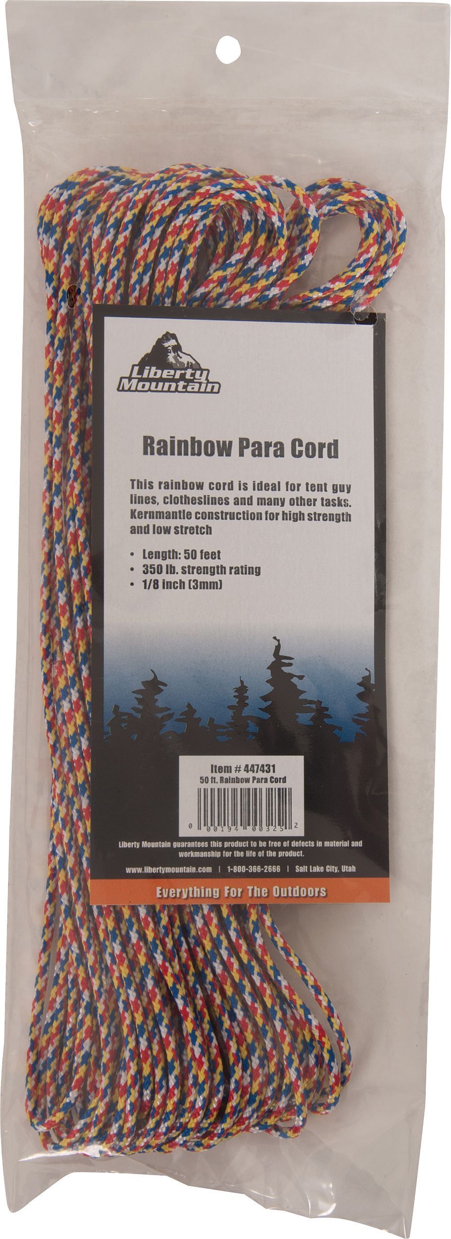 Peregrine 50 FT RAINBOW CORD