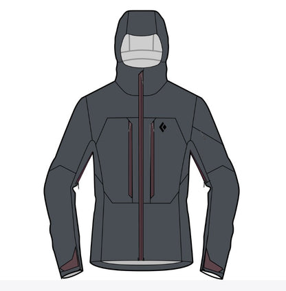 Black Diamond Women's Recon LT Stretch Shell- Carbon