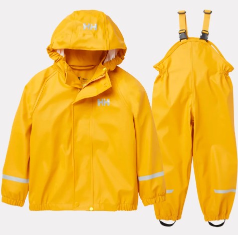 Helly Hansen K BERGEN 2.0 PU RAINSET 344 ESSENTIAL YELLOW 86/1