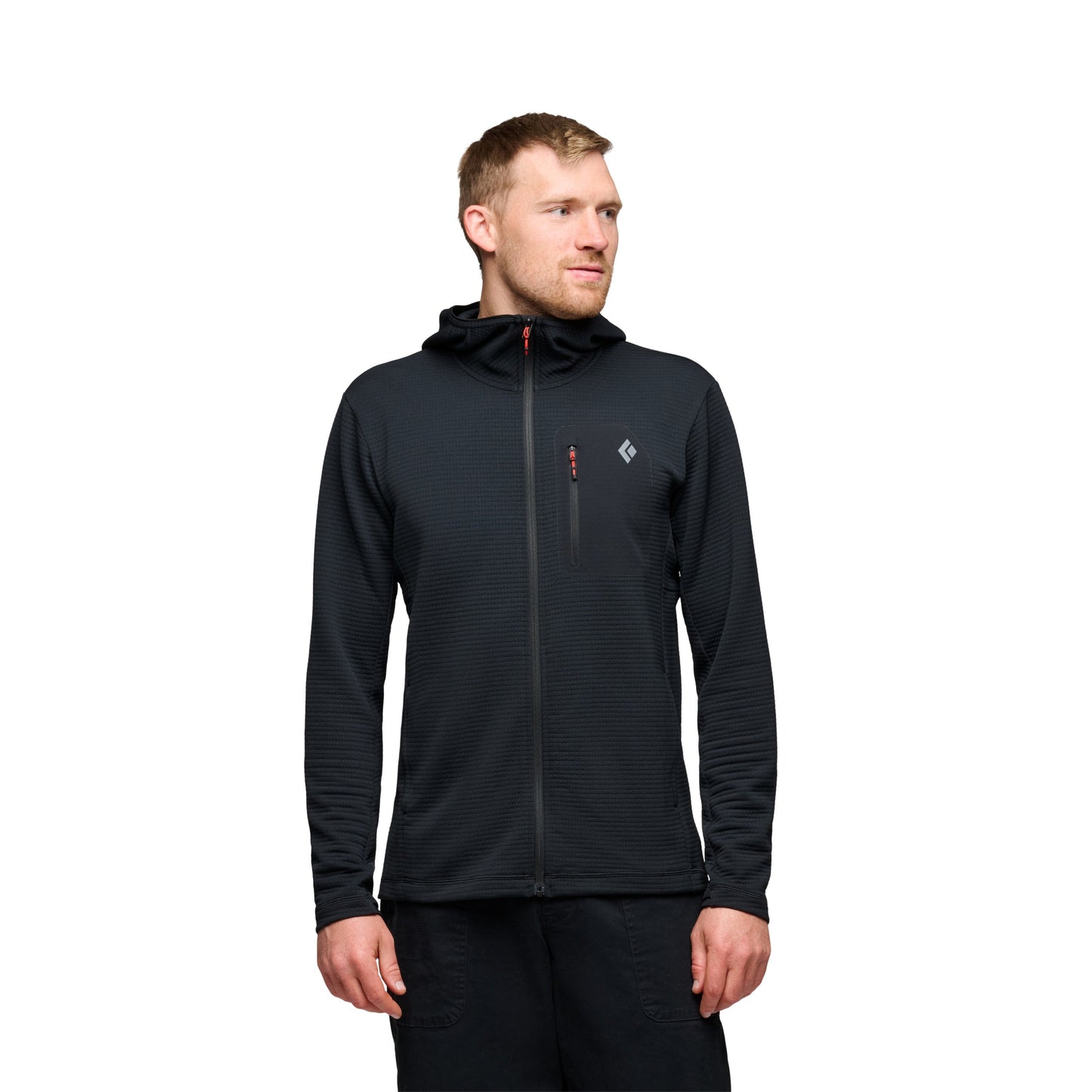 Black Diamond M DIVERGE FZ HOODY Color: 0002-Black, Size: MED
