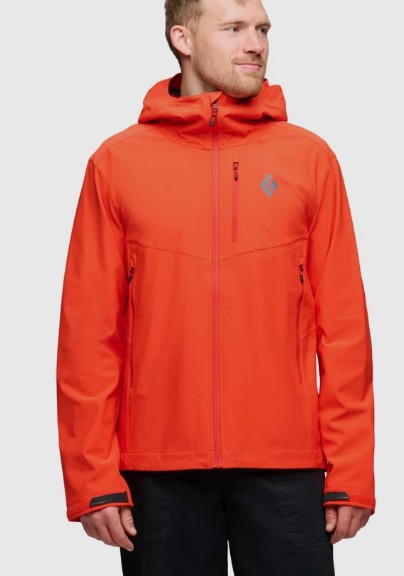 Black Diamond M DAWN PATROL SOFTSHELL Color: 8001-Octane, Size: XLG
