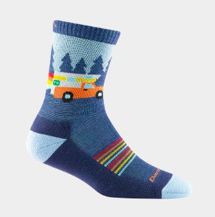 Darn Tough Kids Van Wild Micro Crew LW Cush Hike Socks- S