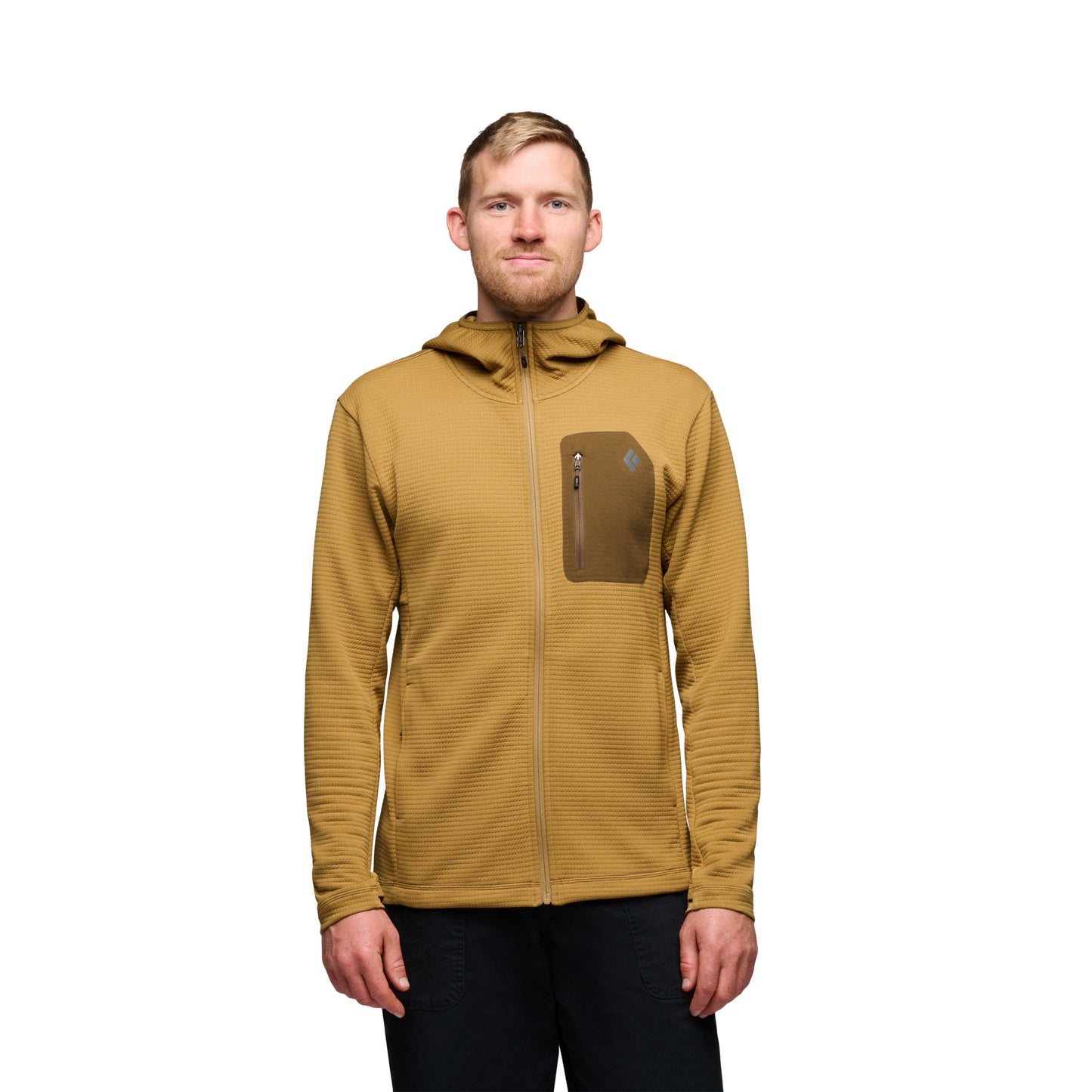 Black Diamond M DIVERGE FZ HOODY Color: 2021-Flax, Size: MED