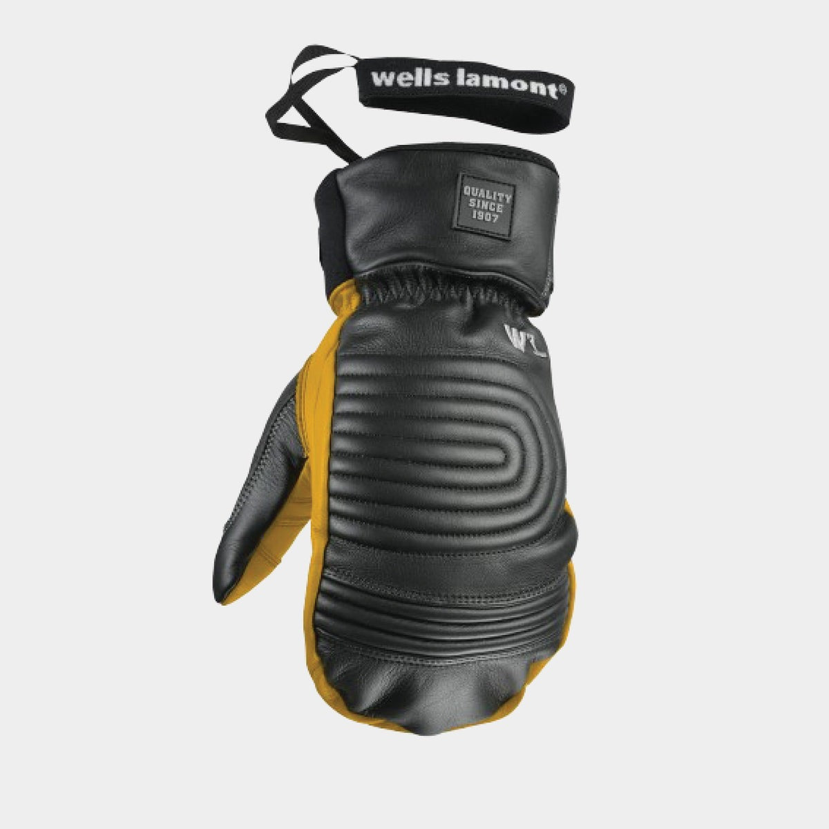 Wells Lamont Ajax Mitten-Black/Saddletan- S