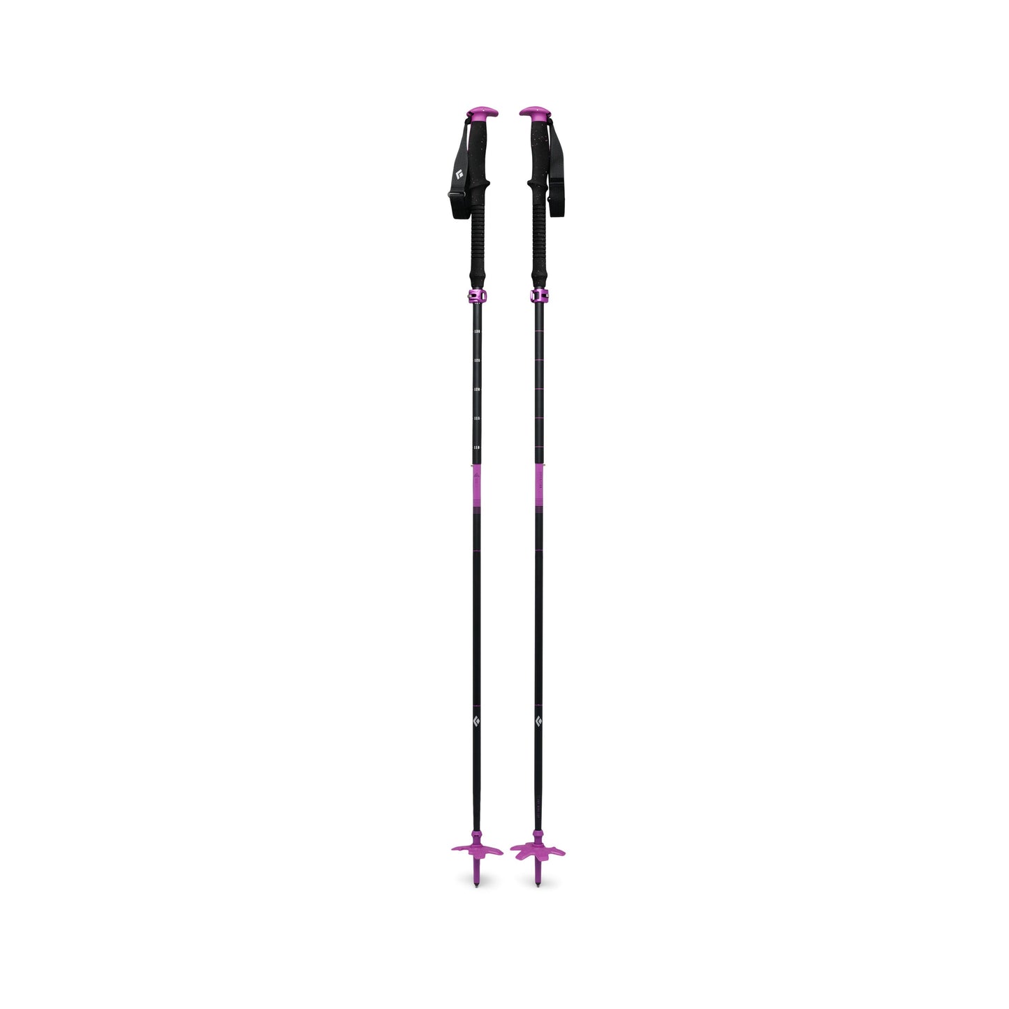Black Diamond EXPEDITION SKI POLES 100-140cm Alpine Poles- Piton Purple