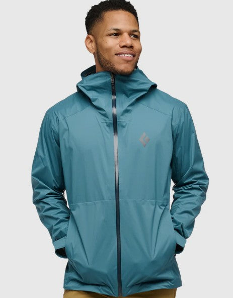 Black Diamond Men's Fineline Stretch Shell- Creek Blue