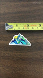 'Small Geometric Mountain Sticker' Sticker - The Hoarding Marmot