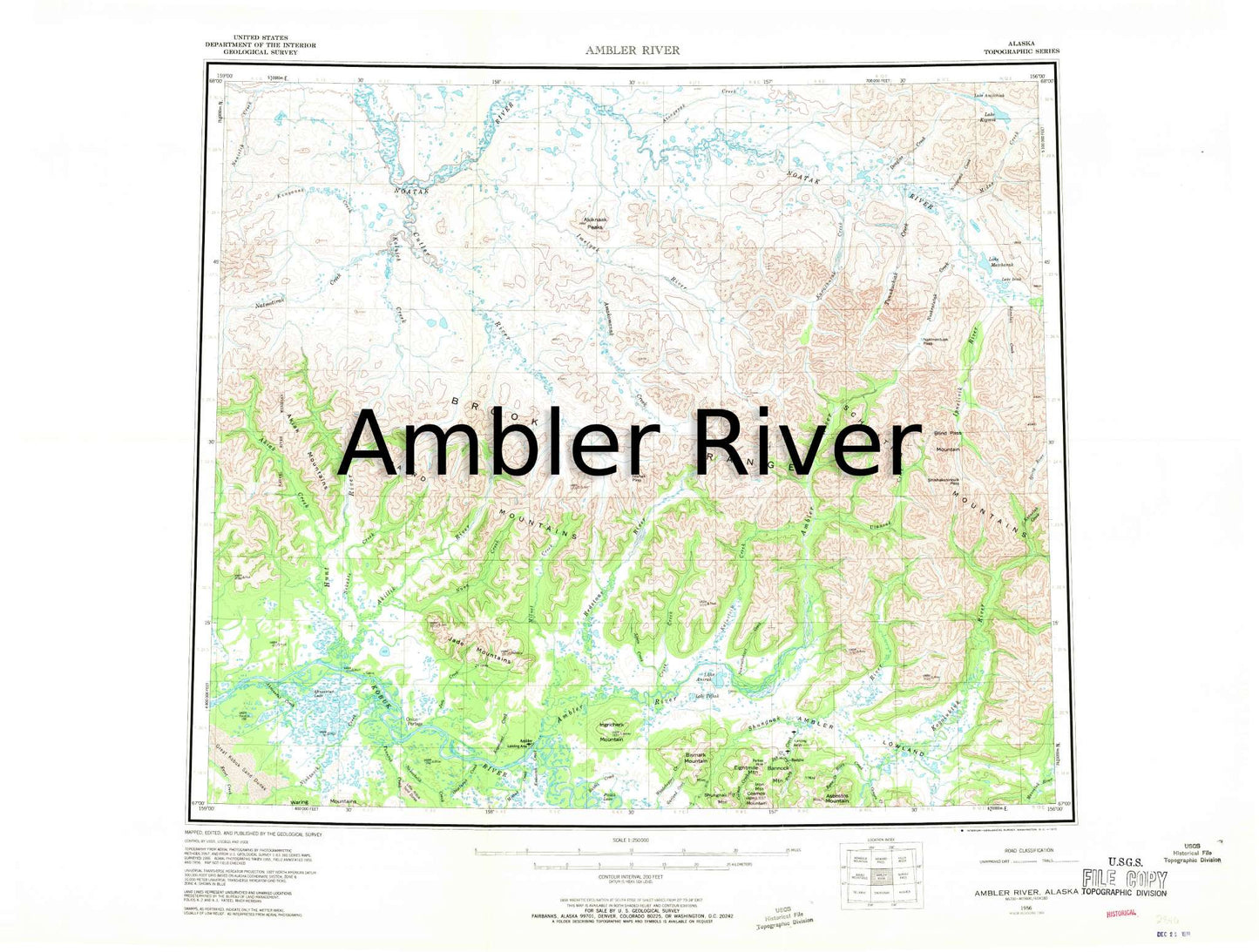 Ambler River 1:63,360 USGS Maps - The Hoarding Marmot