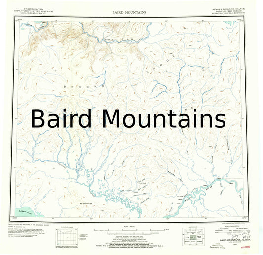 Baird Mountains 1:63,360 USGS Maps - The Hoarding Marmot