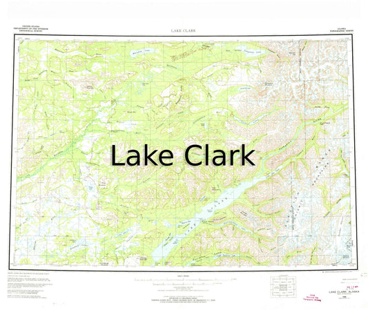 Lake Clark 1:63,360 USGS Maps - The Hoarding Marmot